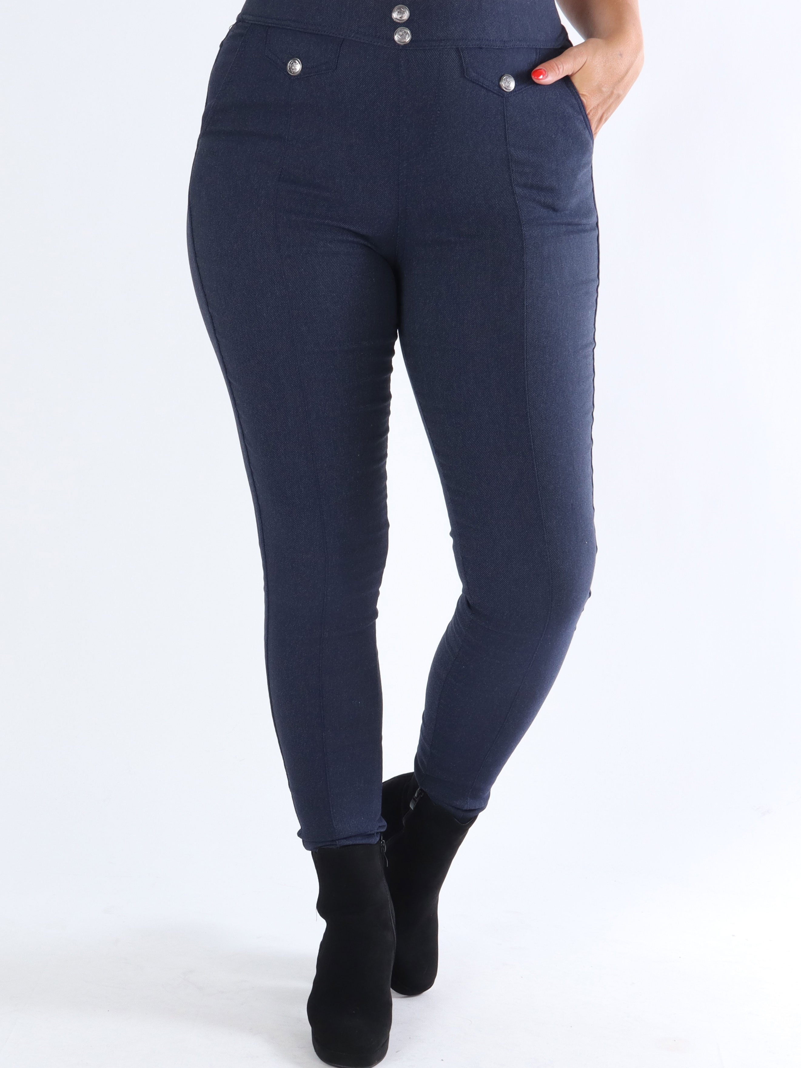 Jessi - Leggings i jeans look - Blue